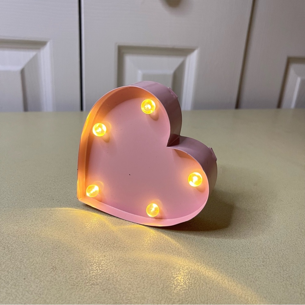 Mini Heart Shaped Marquee Light